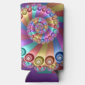 Mooie Regenboog Kleuren Abstracte Fractal Art (Achterkant)