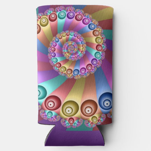 Mooie Regenboog Kleuren Abstracte Fractal Art (Achterkant)