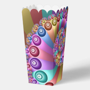 Mooie Regenboog Kleuren Abstracte Fractal Art Bedankdoosjes