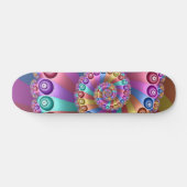 Mooie Regenboog Kleuren Abstracte Fractal Art Skateboard (Horizontaal)