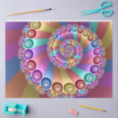 Mooie Regenboog Kleuren Abstracte Fractal Art Tissuepapier (Craft)