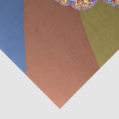 Mooie Regenboog Kleuren Abstracte Fractal Art Tissuepapier (Detail)