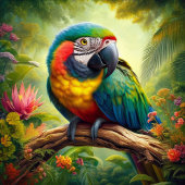 Mooie regenboog papegaaien stropdas