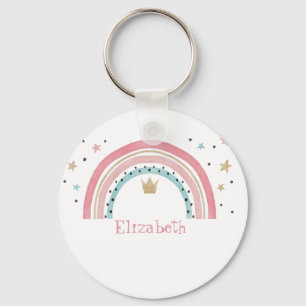 Mooie Regenboog Sterren Sleutelhanger