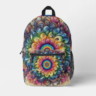 Mooie Regenboog Tie-dye Gedrukte Rugzak