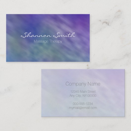 Mooie regenbooghemel minimaal elegant visitekaartje (Voorkant / Achterkant)