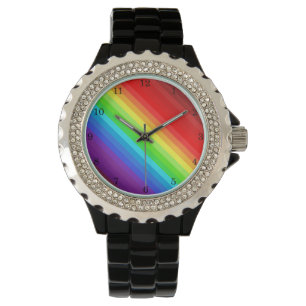 Mooie regenboogkleuren horloge