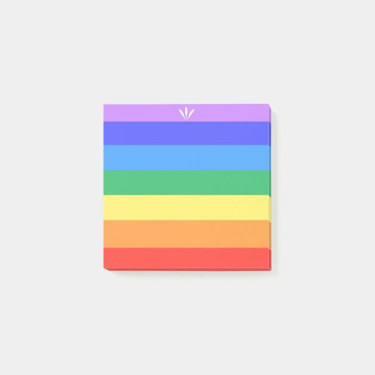Mooie regenboogkleuren post-it® notes (Voorkant)