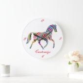 Mooie regenboogkleurpaard Thunder_Cove Grote Klok (Huis)