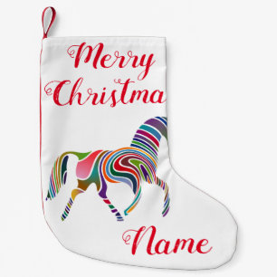 Mooie regenboogkleurpaard Thunder_Cove Kleine Kerstsok