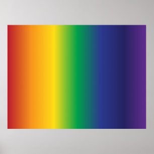 Mooie regenboogstripes poster