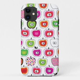 Mooie retro appelpatroon iPhone 11 hoesje