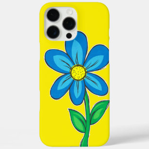 Mooie Retro Bloem Illustratie Tekening iPhone 16 Pro Max Hoesje