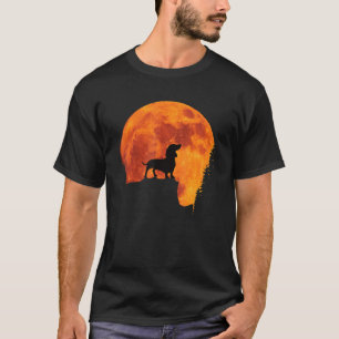 Mooie Retro Dachshund Dog Silhouette. Love Dac T-shirt