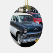 Mooie retro klassieke Amerikaanse auto Keramisch Ornament (Rechts)