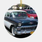Mooie retro klassieke Amerikaanse auto Keramisch Ornament (Voorkant)