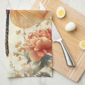 Mooie retro libel, vlinder theedoek (Quarter Fold)
