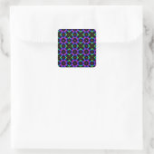 Mooie Retro Pattern Square Sticker (Tas)