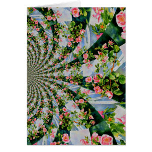 Mooie retro roze rode rozen waterverf bloemenmolen