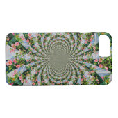 Mooie retro roze rode rozen waterverf bloemenmolen Case-Mate iPhone case (Achterkant (Horizontaal))