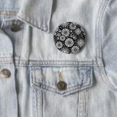 Mooie retro zwarte en witte Button (In situ)