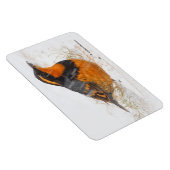 Mooie reuzenhaai in de sneeuw magneet (Rechterzijde)