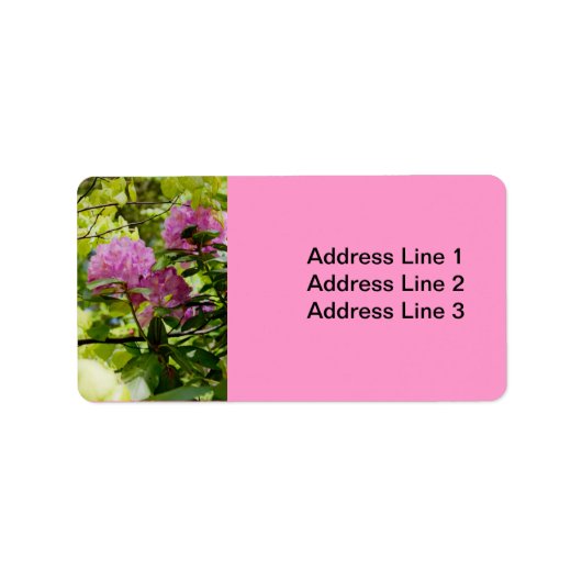 Mooie Rhododendron Label (Voorkant)
