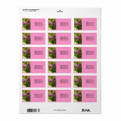 Mooie Rhododendron Label (Full Sheet)