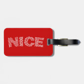 Mooie rijst bagagelabel (Achterkant horizontaal)