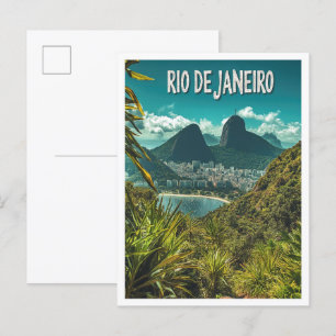 Mooie Rio de Janeiro Brazilië Reizen Briefkaart