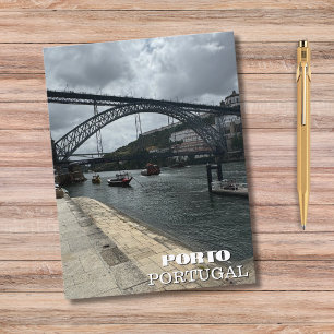 Mooie rivier Porto Portugal Fotografie,Reizen Feestdagenkaart