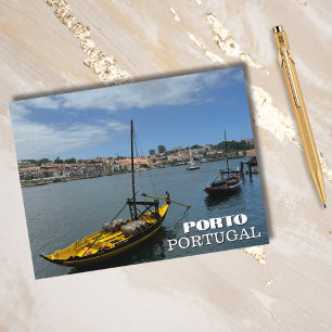 Mooie rivier Porto Portugal Fotografie,Reizen Feestdagenkaart