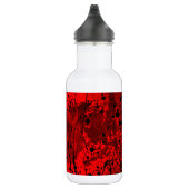 Mooie rode Abstracte kunst Spletters Waterfles (Rechts)