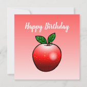 Mooie rode appel kaart (Voorkant)