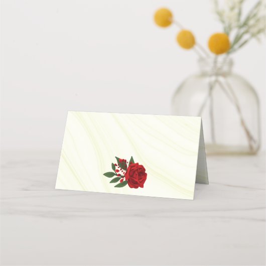 mooie rode bloemen groene bladeren (Achterkant)