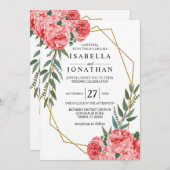 Mooie Rode Blosrozen Kaart (Voorkant / Achterkant)