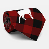 Mooie rode buffels met een paardenstaart en feeste stropdas (Opgerold)