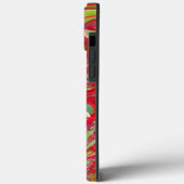 Mooie rode en groene textuur kleur Abstracte kunst Case-Mate iPhone Case (Achterkant / Links)