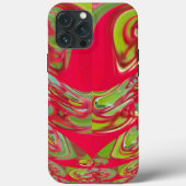 Mooie rode en groene textuur kleur Abstracte kunst Case-Mate iPhone Case (Achterkant)