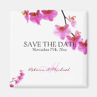 Mooie Rode en Hete Roze Orchideeën Save the Date