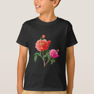 mooie rode en roze roze roze bloemen t-shirt
