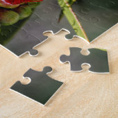 Mooie rode flessenborstelbloemen legpuzzel (Zijkant)