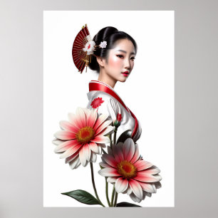 Mooie rode Geisha (d) Poster