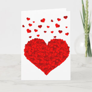 Mooie Rode Hart Valentijnsdag T-shirt Kaart