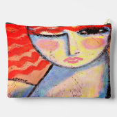 Mooie rode hoofd Abstracte kunst Etui (Achterkant)