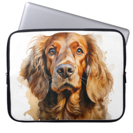 MOOIE RODE IERSE SETTER HOND LAPTOP SLEEVE