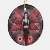 Mooie rode kerst fee Ornament (Links)
