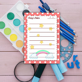 Mooie rode polka stippen, schattige sterren & rege post-it® notes