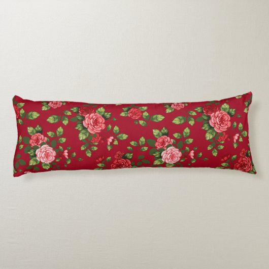 Mooie rode rode roodroodrover lichaamskussen (Achterkant)