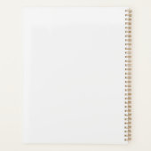 Mooie Rode Roos Aangepaste Naam Planner (Achterkant)